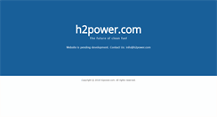 Desktop Screenshot of h2power.com